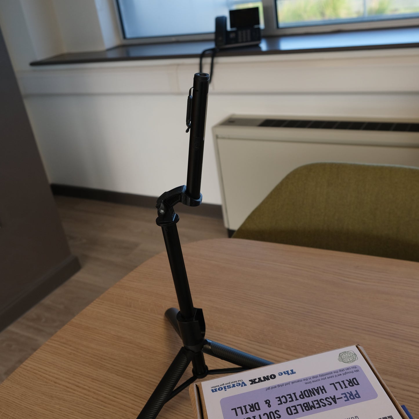 Elite Vision Torch Tripod shown in Elite Foot Health office, South Yorkshire.