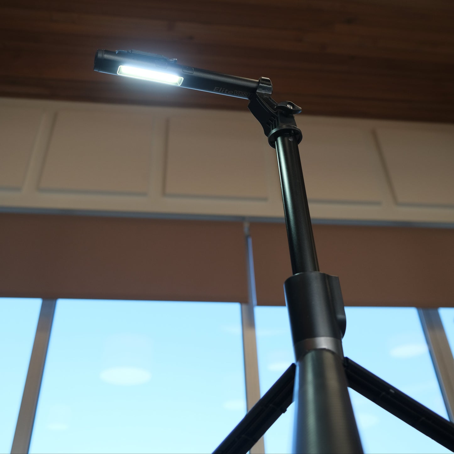 Elite Vision Torch Tripod floodlight shown in Elite Foot Health office, South Yorkshire.