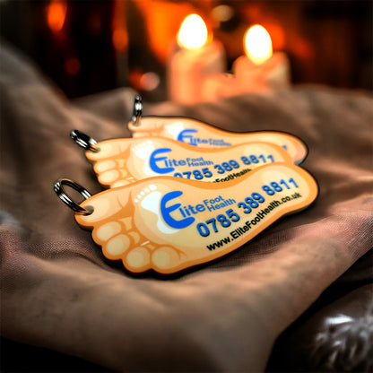 Design Your OWN custom marketing Keyring - minimum order 50